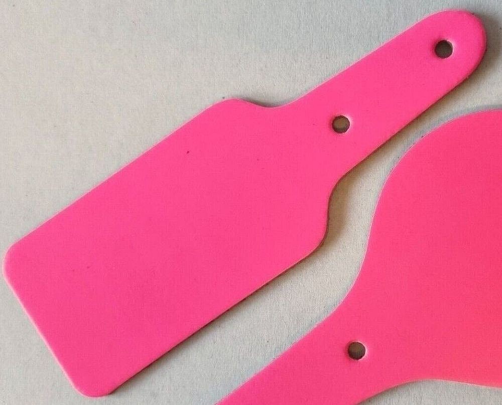Key Fob Blanks - Rectangle - Fluorescent Pink
